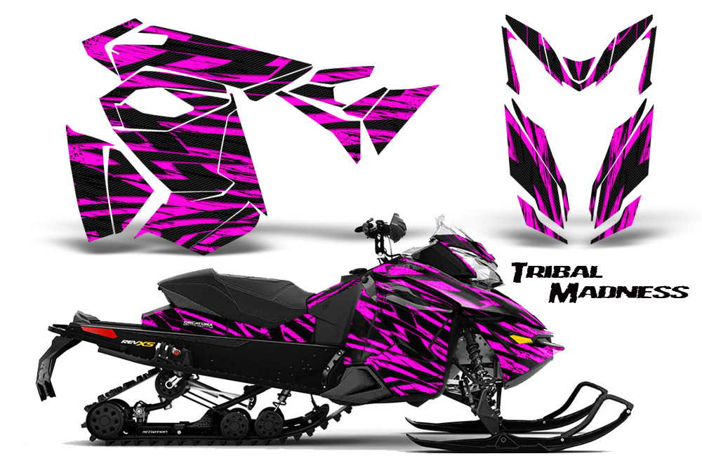 Skidoo Rev XS Graphics Kit Tribal Madness Pink